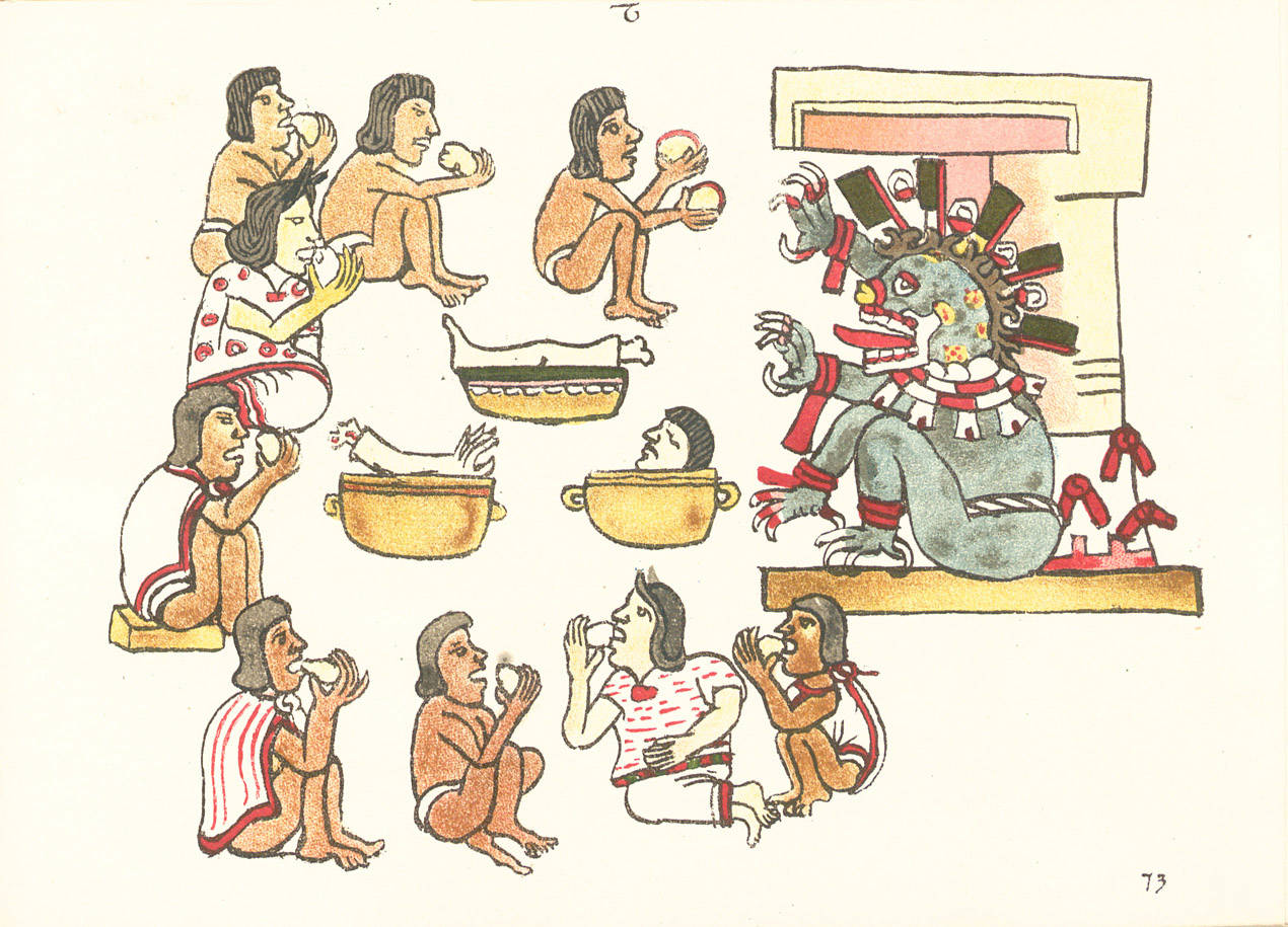 La vida en America antes de la llegada de Cortés: canivalismo.