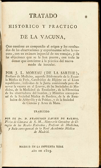 Tratado Histórico y Práctico de la Vacuna